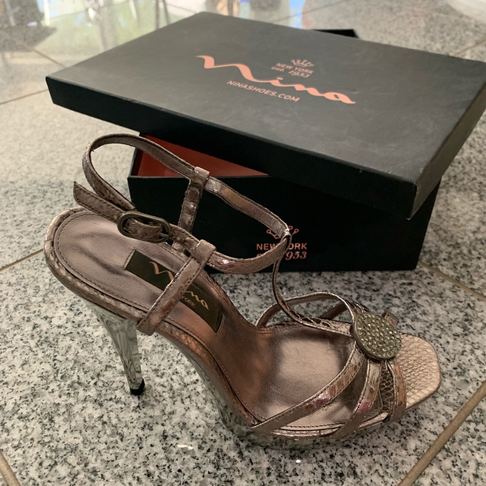 Nina Pewter Heels